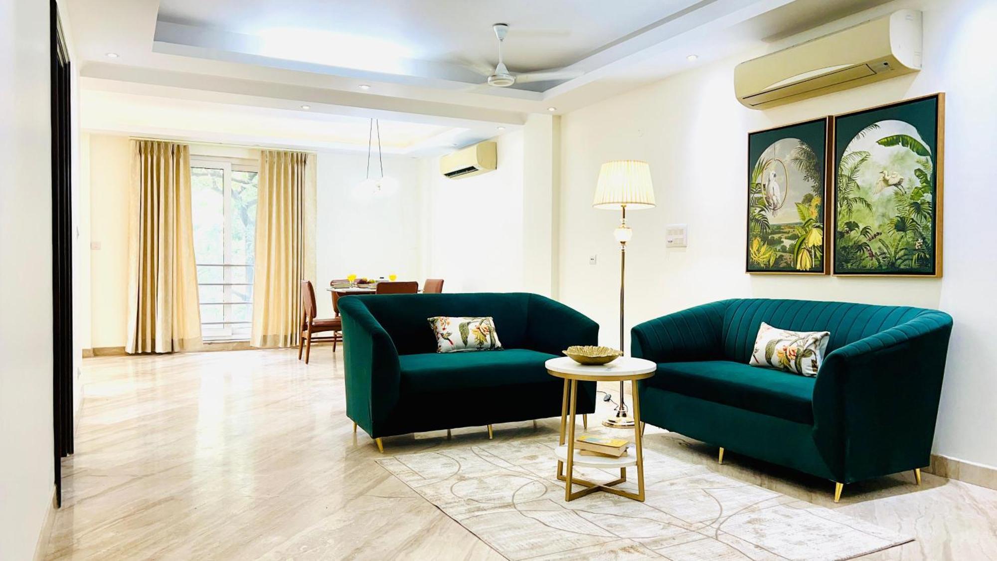 ניו דלהי Olive Serviced Apartments - New Friends Colony חדר תמונה